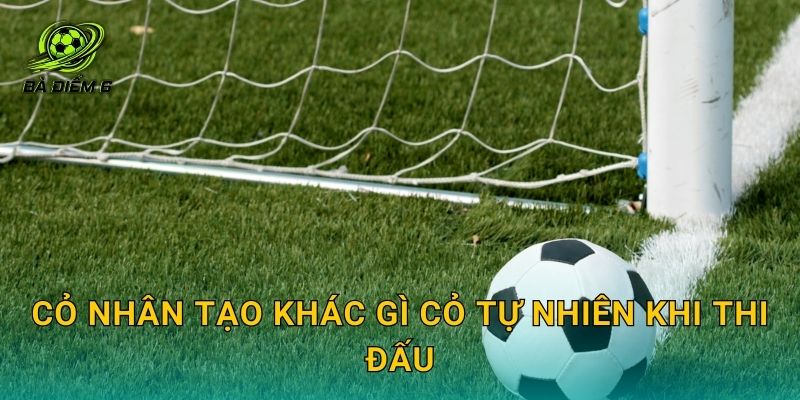 Cỏ nhân tạo khác gì cỏ tự nhiên khi thi đấu