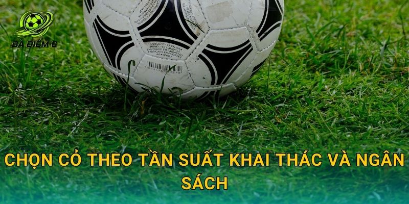 Chọn cỏ theo tần suất khai thác và ngân sách