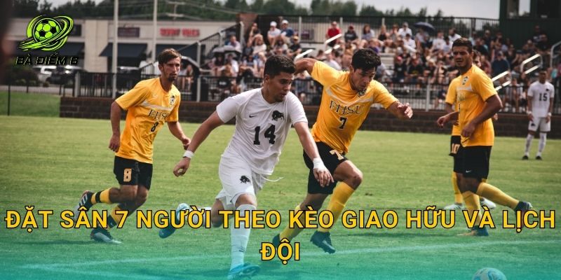 Đặt sân 7 người theo kèo giao hữu và lịch đội